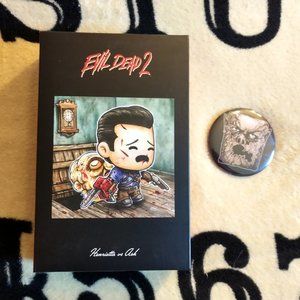 Evil Dead 2 Ash vs Henrietta + Necronomicon button